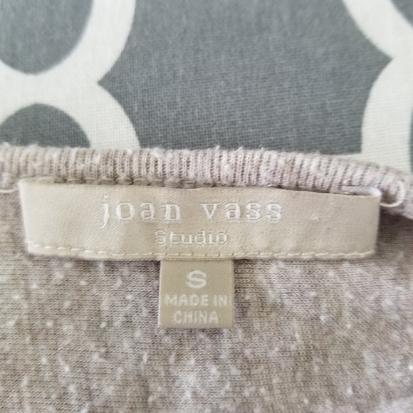 Joan Vass Hi/Lo Gray Long Sleeve Tunic Small - Picture 4 of 6
